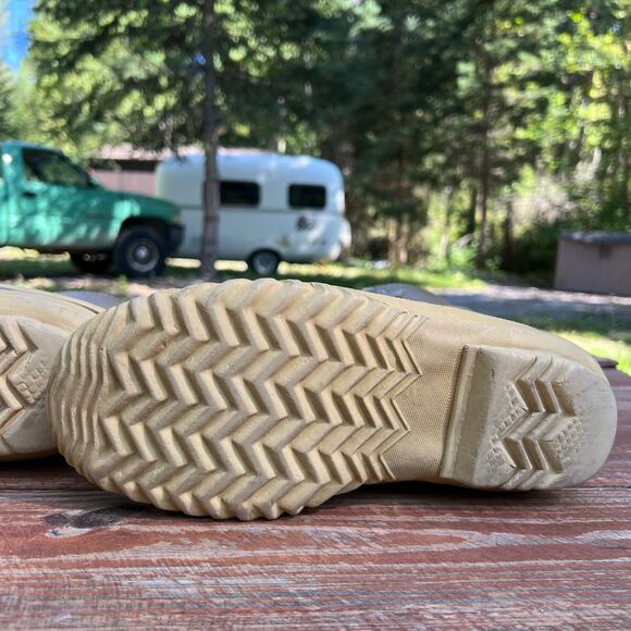 Vintage Sorel Manitou Duck Boots 7 Tan Black Wool Lined Canada Winter Snow Boots - Picture 6 of 16